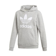 FELPA CON CAPPUCCIO E TASCONE LOGO TREFOIL Bambino Grey White FELPA CON CAPPUCCIO E TASCONE LOGO TREFOIL Bambino Grey White