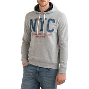 FELPA CON CAPPUCCIO EFFETTO USED Uomo Gray Melange FELPA CON CAPPUCCIO EFFETTO USED Uomo Gray Melange