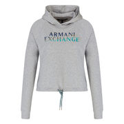 FELPA CON CAPPUCCIO LOGO MULTICOLOR Donna Heather gray FELPA CON CAPPUCCIO LOGO MULTICOLOR Donna Heather gray
