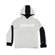 FELPA CON CAPPUCCIO NIKE AIR CON INSERTI IN NYLON Bambino Grigio Bianco FELPA CON CAPPUCCIO NIKE AIR CON INSERTI IN NYLON Bambino Grigio Bianco