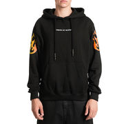 FELPA CON CAPPUCCIO ORANGE FLAME Uomo Black FELPA CON CAPPUCCIO ORANGE FLAME Uomo Black