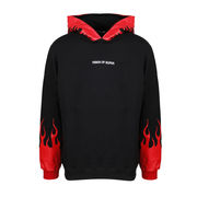 FELPA CON CAPPUCCIO RED FLAMES 2.0 Uomo Black FELPA CON CAPPUCCIO RED FLAMES 2.0 Uomo Black