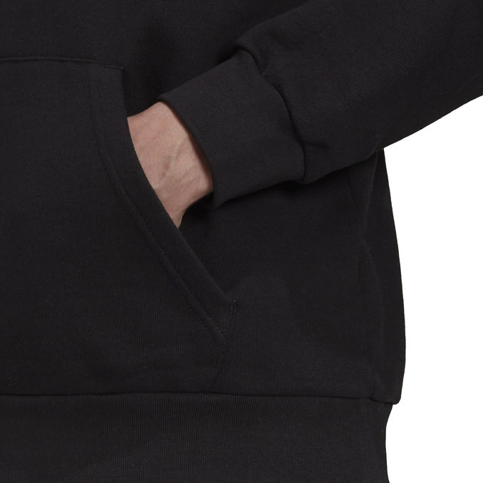 FELPA CON CAPPUCCIO STAMPA TREFOIL Uomo Black White