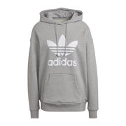 FELPA CON CAPPUCCIO TASCONE E LOGO TREFOIL Donna Grey FELPA CON CAPPUCCIO TASCONE E LOGO TREFOIL Donna Grey