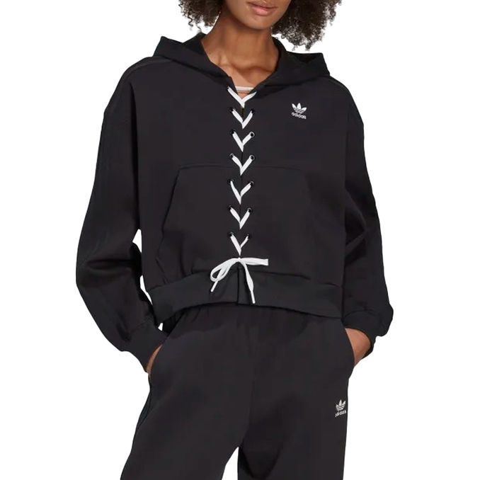 FELPA CON LACCI Donna Black