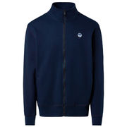 FELPA CON PATCH LOGO E ZIP Blu FELPA CON PATCH LOGO E ZIP Blu