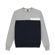 FELPA CON SCRITTA TRANSFER TRICOLORE Uomo Blu Grigio FELPA CON SCRITTA TRANSFER TRICOLORE Uomo Blu Grigio