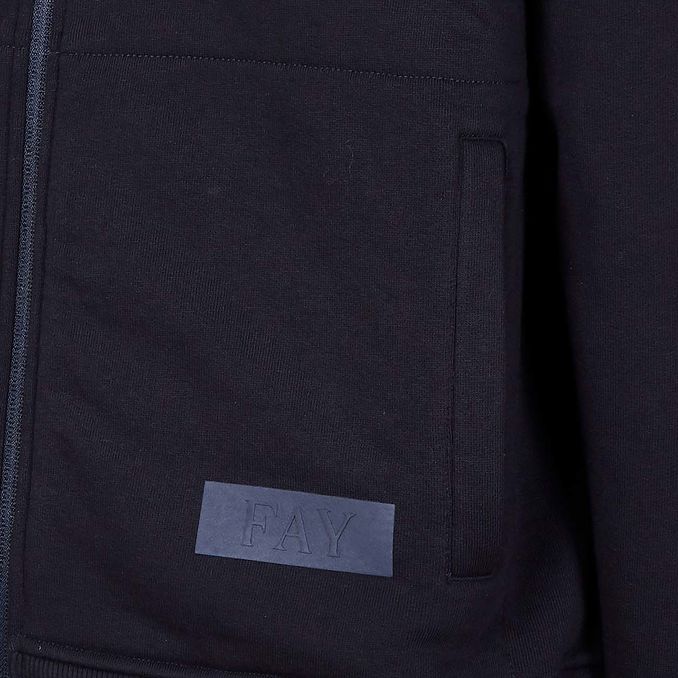 FELPA CON TASCA NYLON Uomo Blu