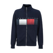 FELPA CON ZIP E LOGO BANDIERA Uomo Desert Sky FELPA CON ZIP E LOGO BANDIERA Uomo Desert Sky
