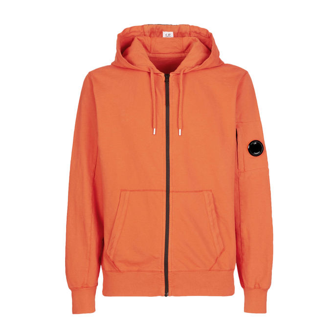 FELPA CON ZIP LIGHT FLEECE Uomo Arancio