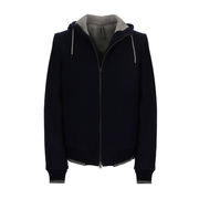 FELPA CON ZIP Uomo Blu FELPA CON ZIP Uomo Blu