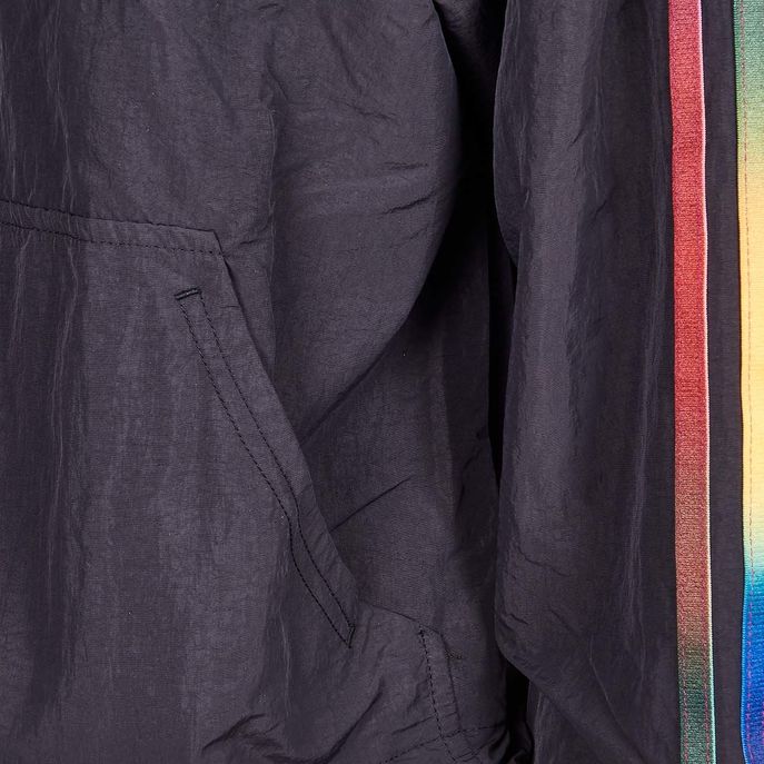 FELPA CROPPED IN NYLON CON 3-STRIPES MULTICOLOR Donna Black