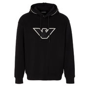 FELPA DOUBLE JERSEY RICAMO AQUILA Uomo Nero Aquila FELPA DOUBLE JERSEY RICAMO AQUILA Uomo Nero Aquila