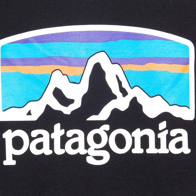 FELPA FITZ ROY HORIZONS CON CAPPUCCIO Uomo Nero