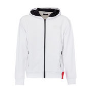FELPA FULL ZIP CON CAPPUCCIO Uomo Bianco FELPA FULL ZIP CON CAPPUCCIO Uomo Bianco