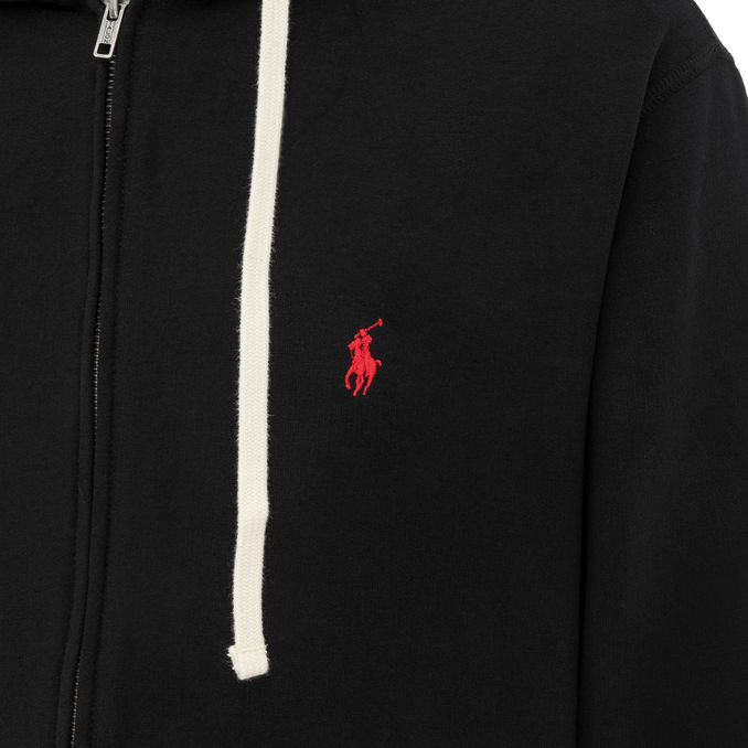 FELPA FULL ZIP CON CAPPUCCIO Uomo Nero