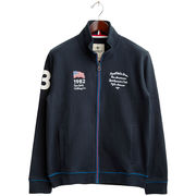 FELPA FULL ZIP CON DETTAGLI AMERICANI FELPA FULL ZIP CON DETTAGLI AMERICANI