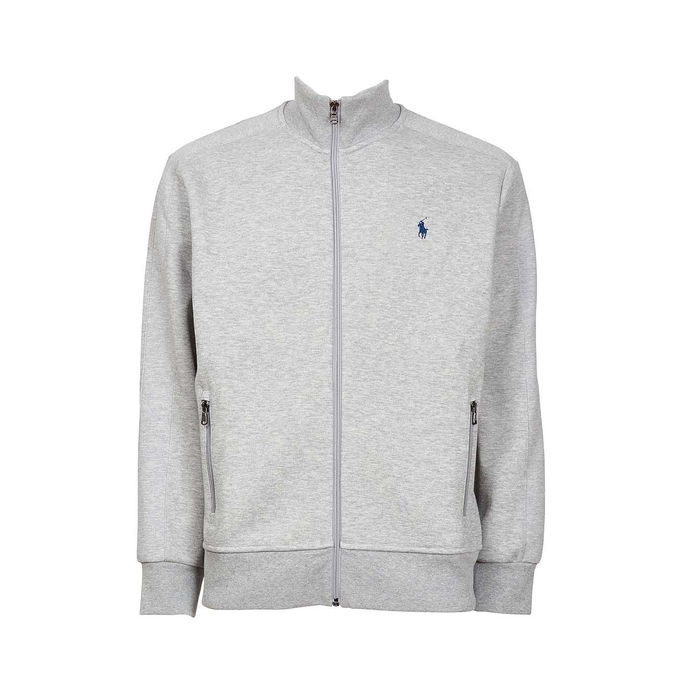 FELPA FULL ZIP E LOGO Uomo Grey Navy