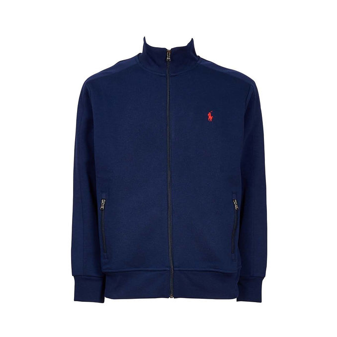 FELPA FULL ZIP E LOGO Uomo Navy
