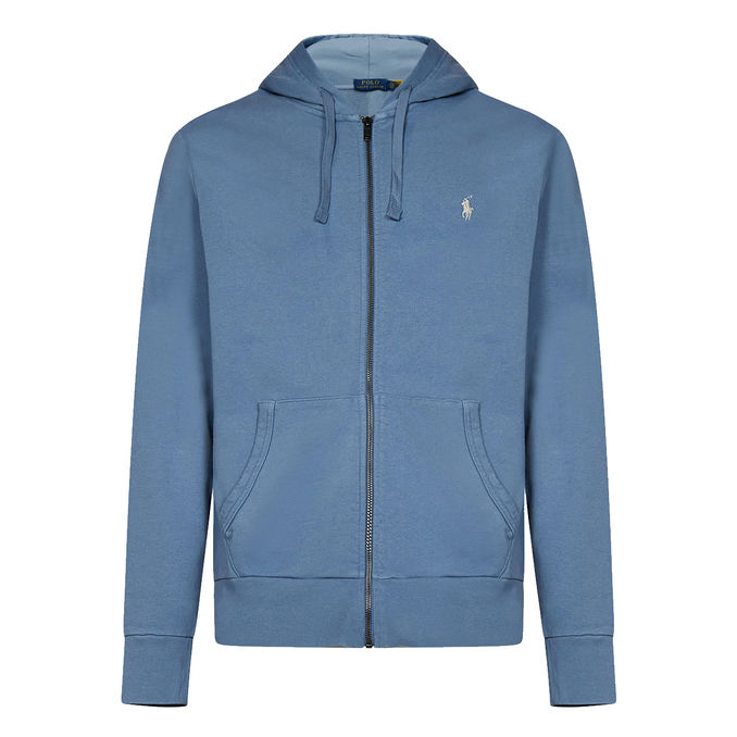 FELPA FULL ZIP Uomo Channel Blue