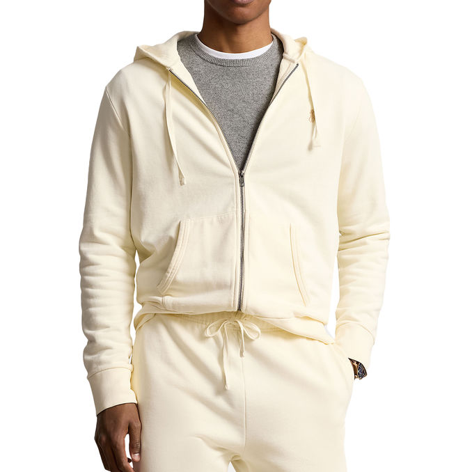 FELPA FULL ZIP Uomo Club House Cream