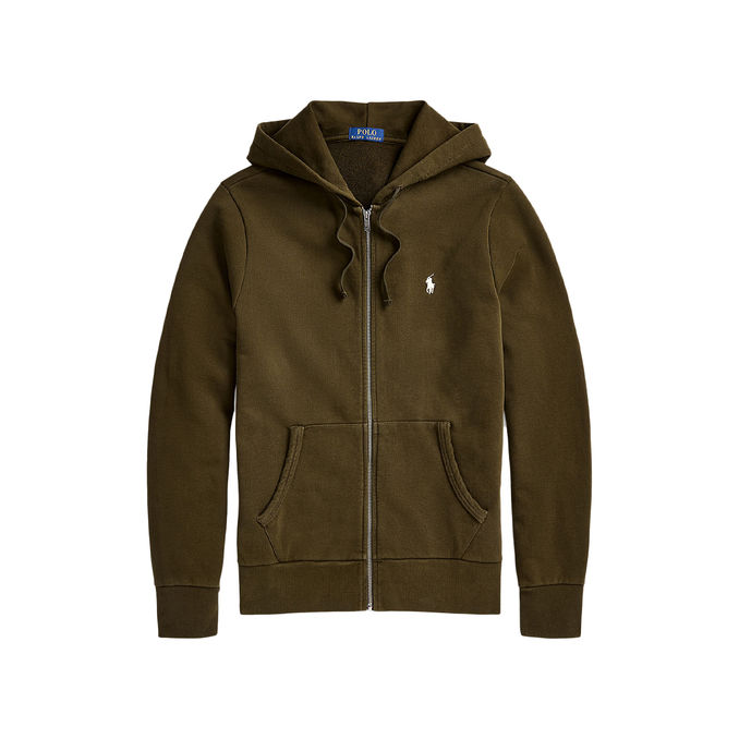 FELPA FULL ZIP Uomo Dark Loden