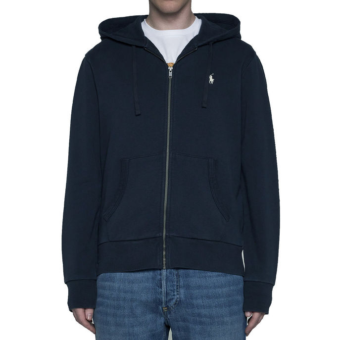 FELPA FULL ZIP Uomo Faded Black Canvas