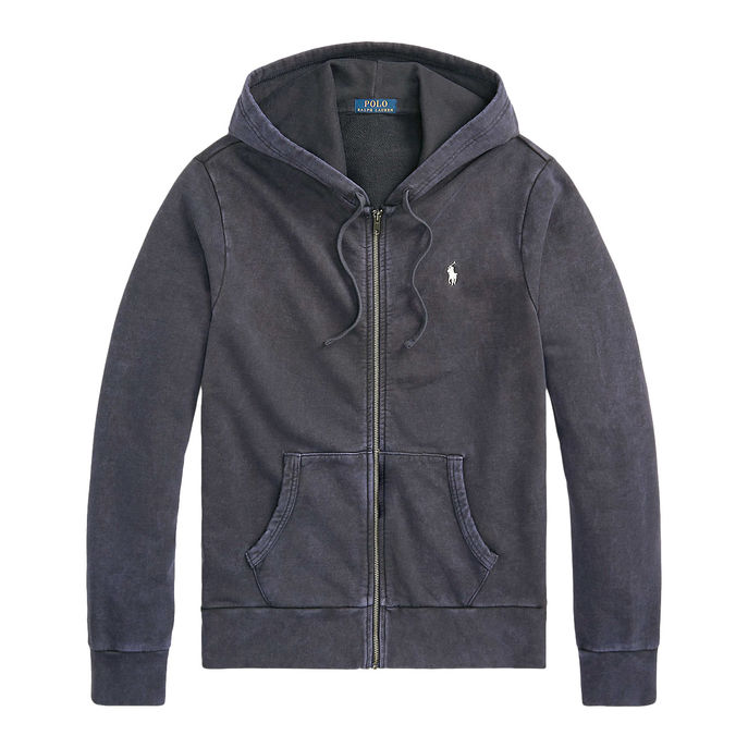 FELPA FULL ZIP Uomo Faded Black Canvas