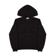 FELPA FULLZIP CON CAPPUCCIO E PATCH SUL BRACCIO Bambino Nero FELPA FULLZIP CON CAPPUCCIO E PATCH SUL BRACCIO Bambino Nero