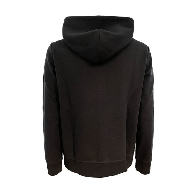 FELPA FULLZIP CON CAPPUCCIO IN COTONE TECNICO Uomo Black