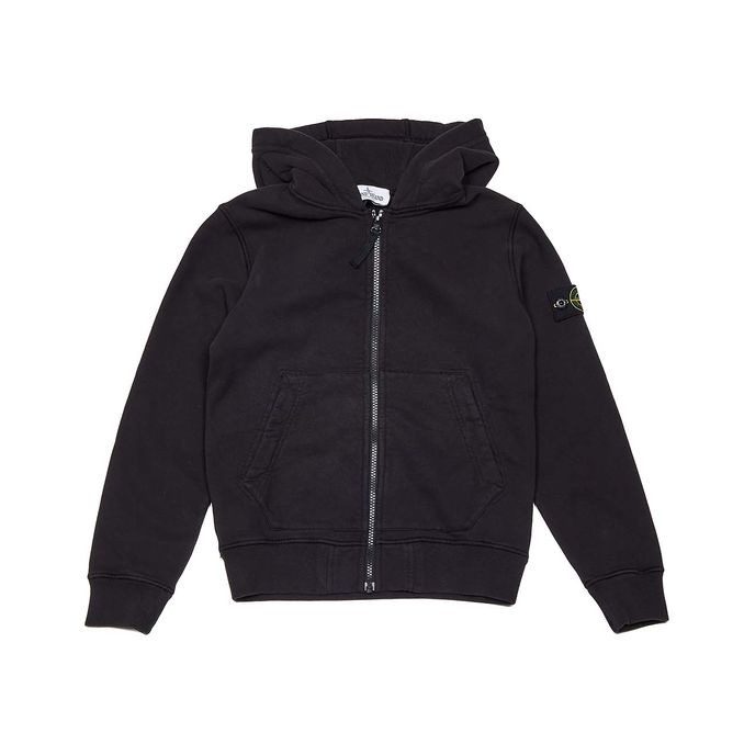 FELPA FULLZIP CON CAPPUCCIO Kids Nero