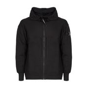 FELPA FULLZIP IN COTONE CON MAXI TASCHE E CAPPUCCIO Uomo Nero FELPA FULLZIP IN COTONE CON MAXI TASCHE E CAPPUCCIO Uomo Nero
