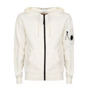 FELPA FULLZIP IN COTONE GARZATO CON CAPPUCCIO E LENTI Uomo Cream FELPA FULLZIP IN COTONE GARZATO CON CAPPUCCIO E LENTI Uomo Cream
