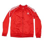 FELPA FULLZIP SST CON 3-STRIPES Bambino Scarlet White FELPA FULLZIP SST CON 3-STRIPES Bambino Scarlet White