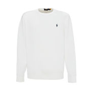 FELPA GIROCOLLLO CON LOGO RICAMATO Uomo Bianco FELPA GIROCOLLLO CON LOGO RICAMATO Uomo Bianco