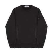 FELPA GIROCOLLO CON DOPPIA TASCA A ZIP Kids Nero FELPA GIROCOLLO CON DOPPIA TASCA A ZIP Kids Nero
