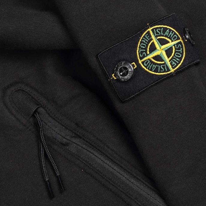 FELPA GIROCOLLO CON DOPPIA TASCA A ZIP Kids Nero