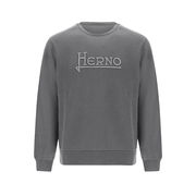 FELPA GIROCOLLO CON LOGO RICAMATO Uomo Grigio chiaro FELPA GIROCOLLO CON LOGO RICAMATO Uomo Grigio chiaro