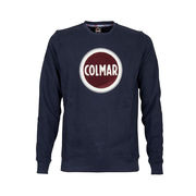 FELPA GIROCOLLO CON PATCH LOGO RICAMATO Uomo Navy FELPA GIROCOLLO CON PATCH LOGO RICAMATO Uomo Navy