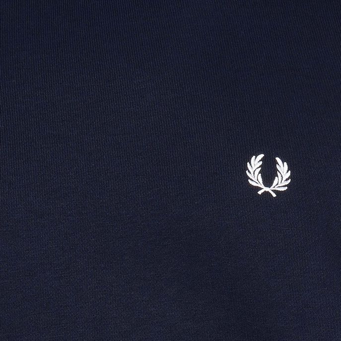 FELPA GIROCOLLO CON PROFILINO A CONTRASTO Uomo Navy