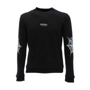 FELPA GIROCOLLO CON STAMPA WHITE COBWEB Bambino Nero FELPA GIROCOLLO CON STAMPA WHITE COBWEB Bambino Nero