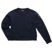 FELPA GIROCOLLO CON ZIP Donna Blu  FELPA GIROCOLLO CON ZIP Donna Blu