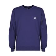 FELPA GIROCOLLO IN COTONE CON LOGO Uomo Blu print FELPA GIROCOLLO IN COTONE CON LOGO Uomo Blu print