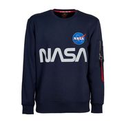FELPA GIROCOLLO NASA REFLECTIVE Uomo Blue FELPA GIROCOLLO NASA REFLECTIVE Uomo Blue
