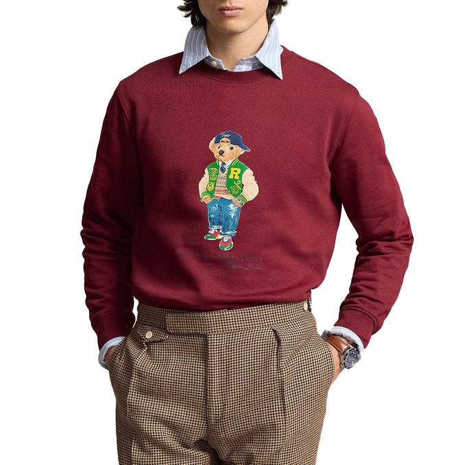 FELPA GIROCOLLO POLO BEAR FLEECE Uomo Red Carpet Vrsy Bear