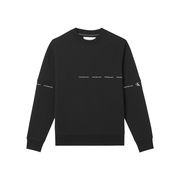 FELPA GIROCOLLO REPEAT LOGO Uomo Black FELPA GIROCOLLO REPEAT LOGO Uomo Black