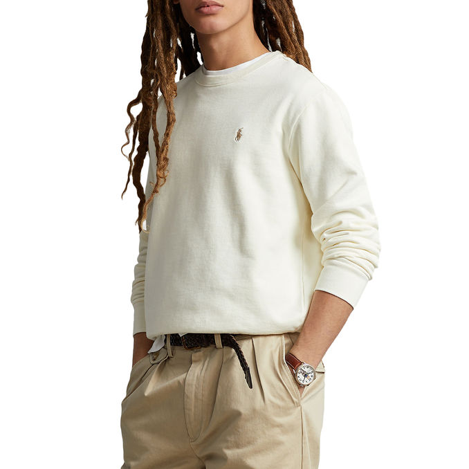 FELPA GIROCOLLO Uomo Clubhouse Cream