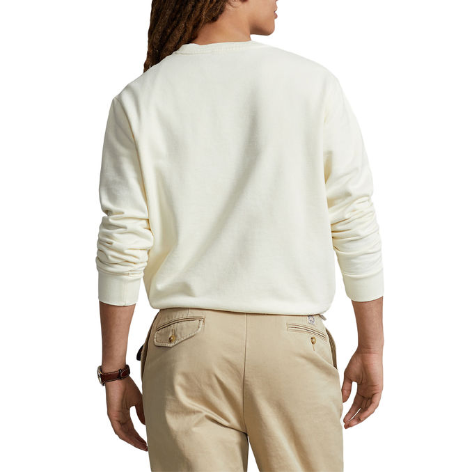 FELPA GIROCOLLO Uomo Clubhouse Cream