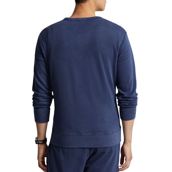 FELPA GIROCOLLO Uomo Newport Navy
