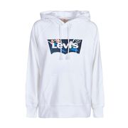 FELPA GRAPHIC SPORT CON CAPPUCCIO E LOGO FLORAL Donna Bianco Nero Multicolor FELPA GRAPHIC SPORT CON CAPPUCCIO E LOGO FLORAL Donna Bianco Nero Multicolor